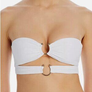 NWT, Jade Swim Eva Top in White Matte